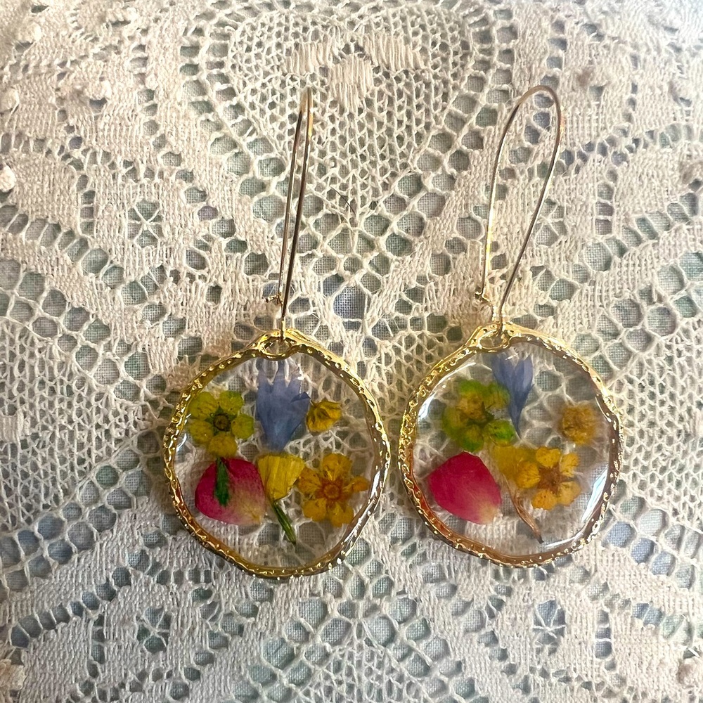 Floral earrings